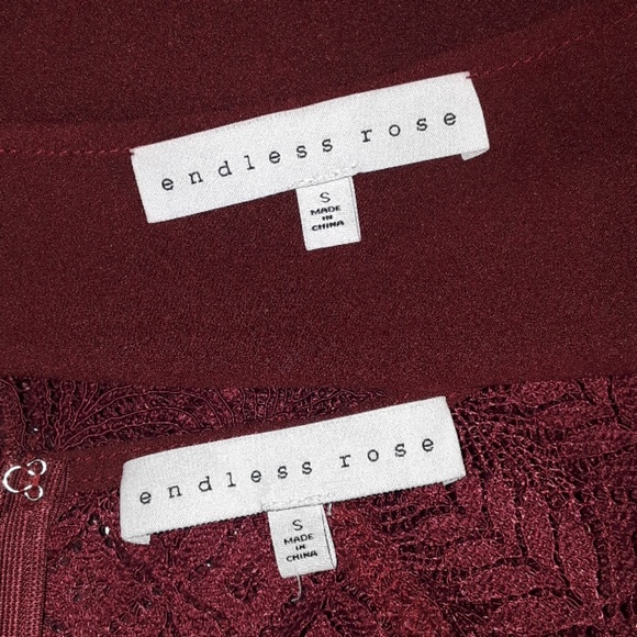 Revolve Endless Rose Ruby Red Lace Dress - Picture 16 of 17